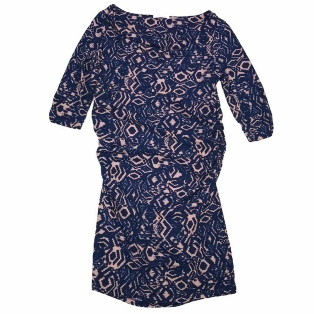 Everly Grey Aileen Abstract Ruched Dress